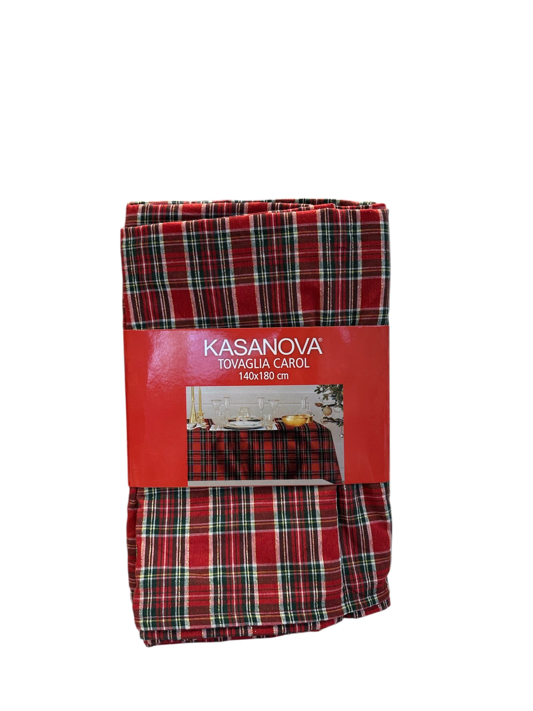 Tovaglia rossa e verde a quadretti 140x180cm Kasanova Tovaglia rossa e verde a quadretti 140x180cm Kasanova